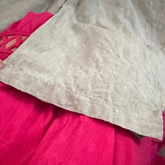 CYNTHIA ROWLEY | Light Green Wide Leg Linen Pants - Picture 7 of 13